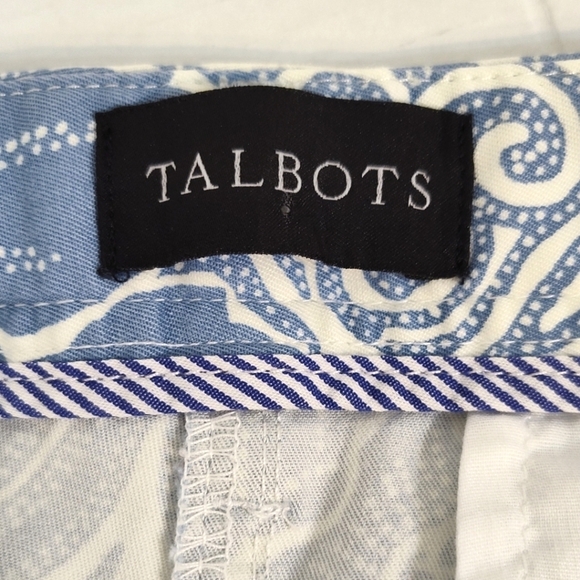 Talbot's women's blue floral print relaxed chino pants size (4) - Picture 5 of 13